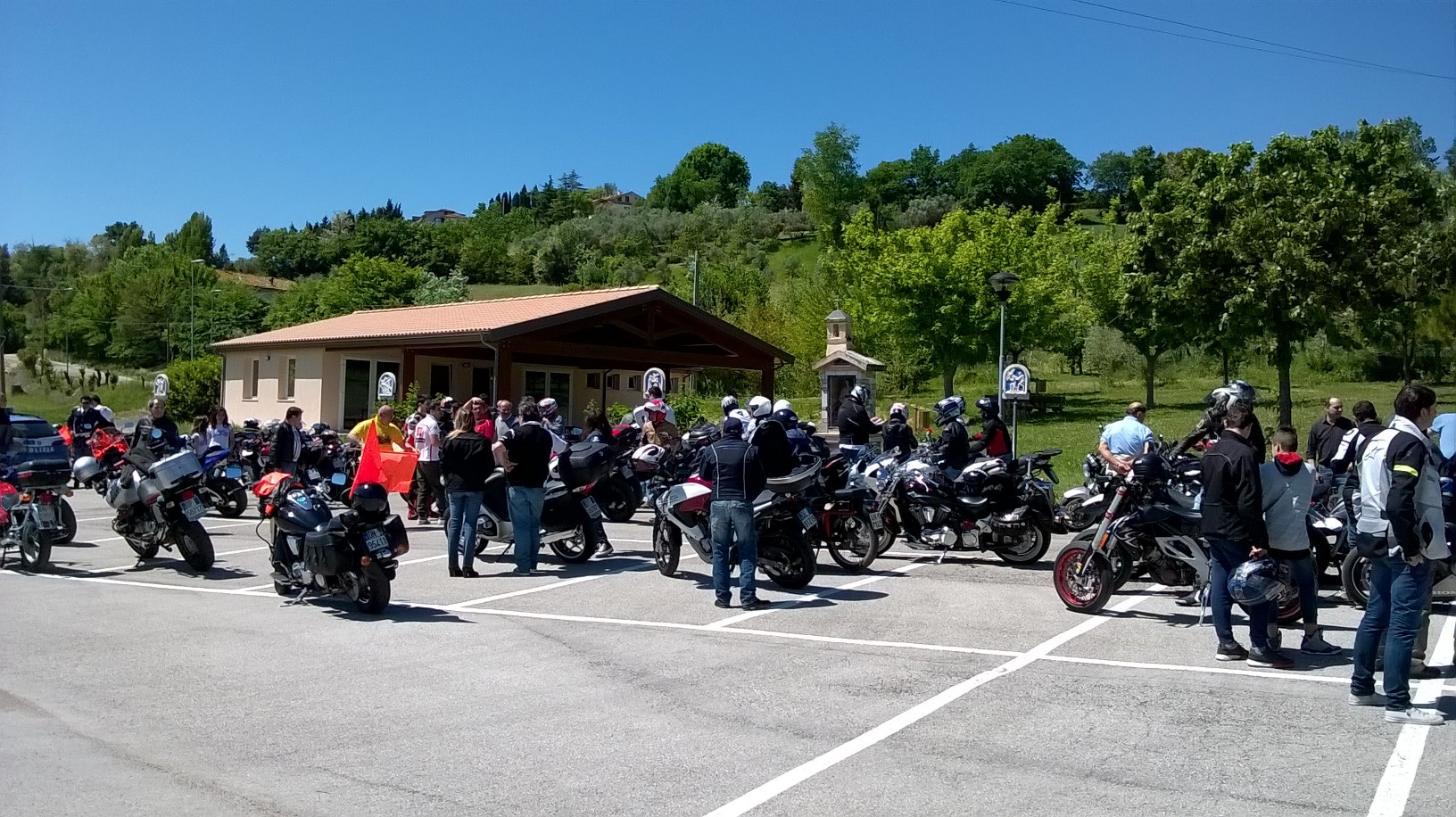 Moto incontro Giardino degli Angeli presso la Casa Natale di S.M. Goretti