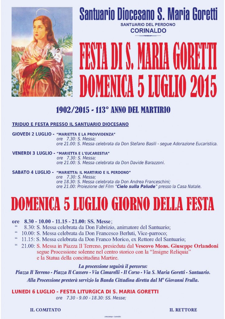 santuario santa maria goretti 2015