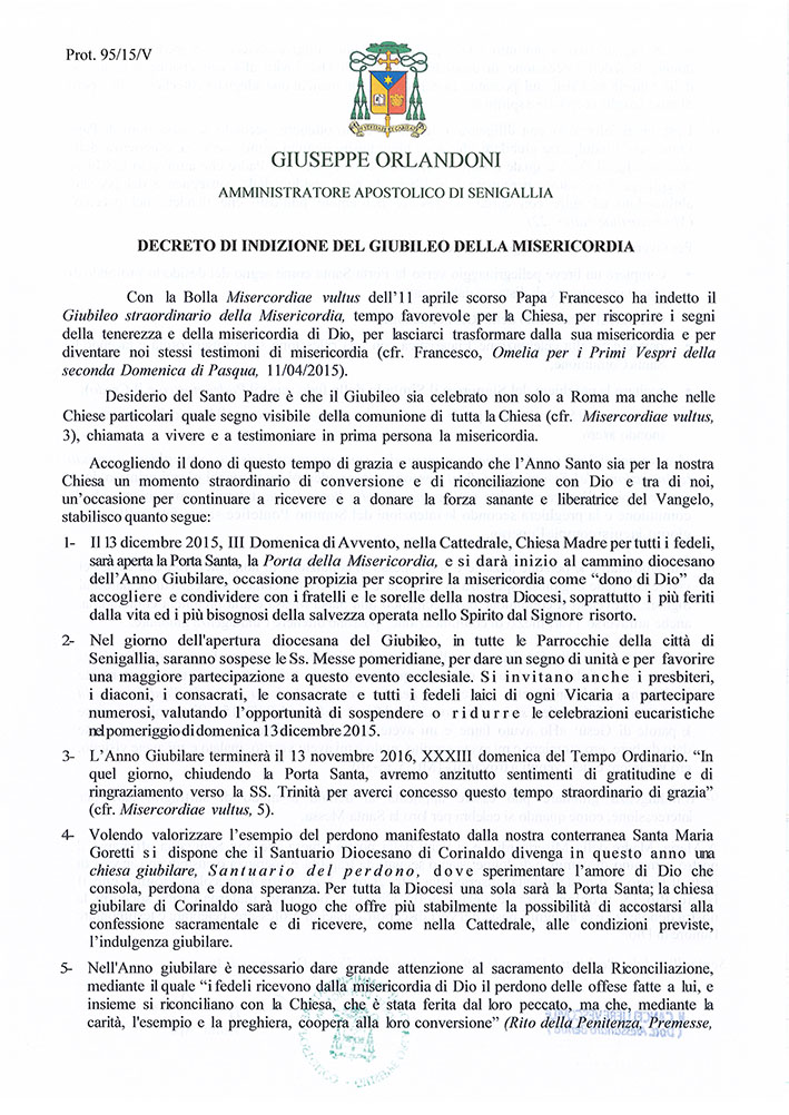 Decreto Giubileo Misericordia_Diocesi Senigallia_Pagina_1