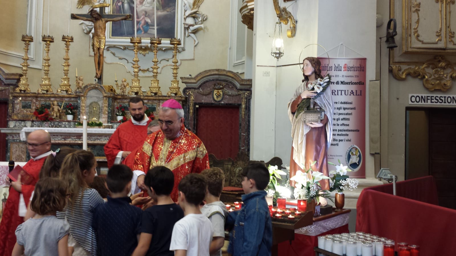La statua di Santa Maria Goretti di nuovo a Corinaldo