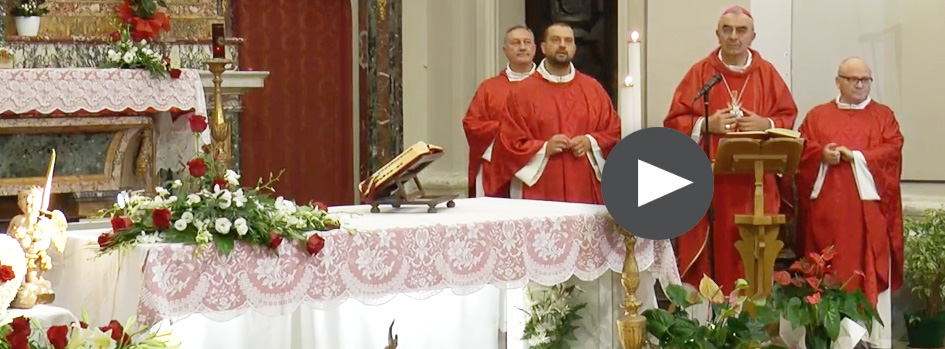 1° luglio 2018: il vescovo Franco Manenti celebra la Festa di Santa Maria Goretti a Corinaldo